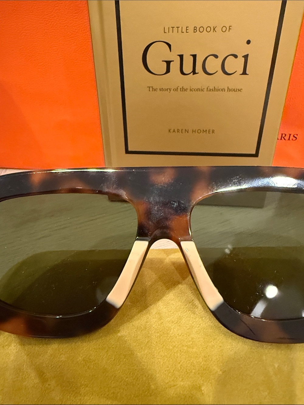 Gucci GG Monogram Oversized Square Sunglasses Tortoise Sold Out NEW - Picture 8 of 9